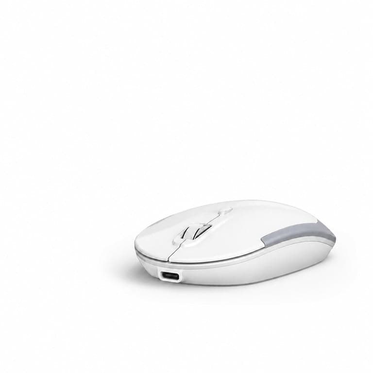 Set Tastatură și Mouse Wireless iClever GK08 - Argintiu, Reîncărcabil, QWERTZ, 2.4 GHz, cu Tastatură Numerică, Compatibil PC/Laptop/Mac — set 1 buc.