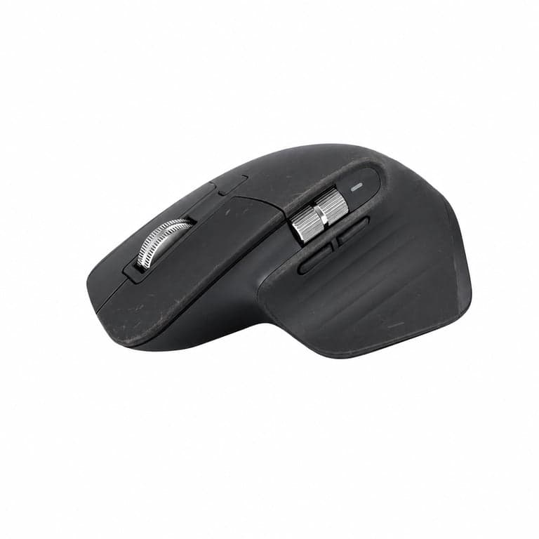 Mouse wireless Logitech MX Master 3S, derulare ultra-rapidă — Produs utilizat, prezintă zgârieturi și urme de uzură (stare: vezi a 2-a imagine)