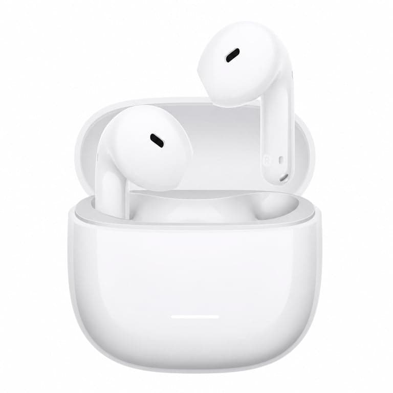 Căști Bluetooth TWS Xiaomi Redmi Buds 8 Active, Alb, Semi In-Ear, 37 Ore — fără cablu de încărcare (stare: vezi a 2-a poză)