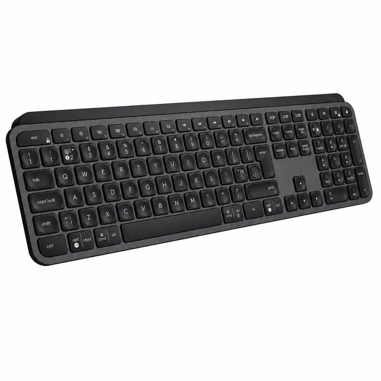 Tastatură wireless Logitech MX Keys Advanced, Bluetooth, cu iluminare — se vinde fără stick USB (stare: vezi a doua imagine)