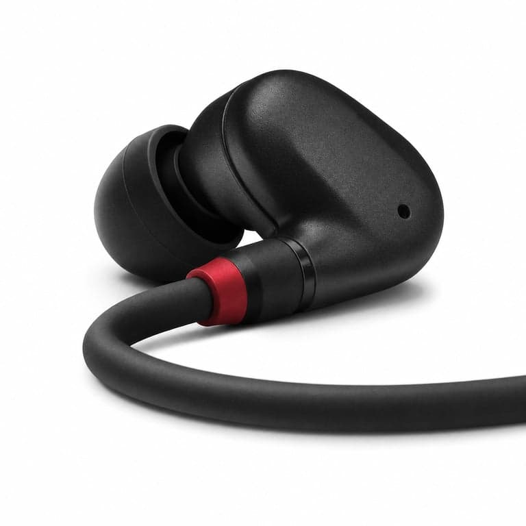 Căști Sennheiser IE 100 PRO Wireless negre — defecte — defecte, pentru piese: modulul Bluetooth nu funcționează (stare: vezi a 2-a imagine)