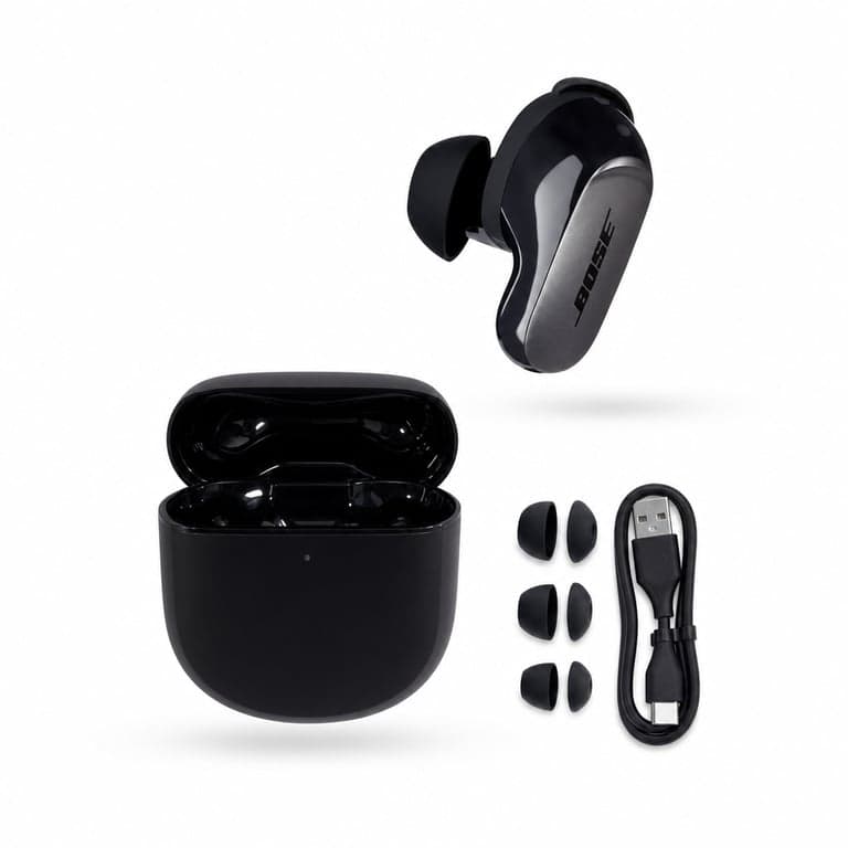 Căști Bluetooth Bose QuietComfort Ultra — defecte, funcționează parțial: casca stângă nu funcționează (stare: vezi a doua fotografie)
