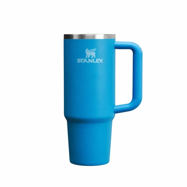Pahar STANLEY 1913 Quencher H2.0 FlowState 0,89 L - Albastru Azure — fără capac și pai (stare: vezi imaginea nr. 2)