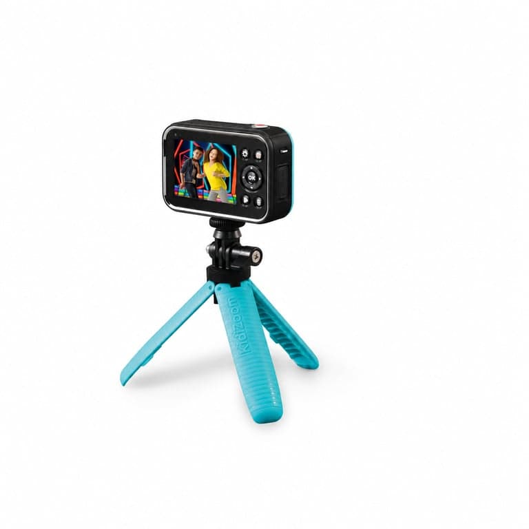 Cameră video pentru copii VTech KidiZoom Studio HD cu funcție ecran verde, albastru - Incomplet (trepied — stare trepied: vezi a 2-a fotografie)
