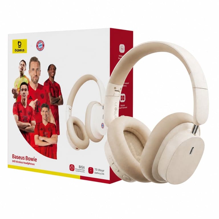 Căști Bluetooth Baseus Bowie D05, over-ear, autonomie 50 ore, anulare zgomot ENC, pliabile — defecte (stare: vezi a 2-a poză)