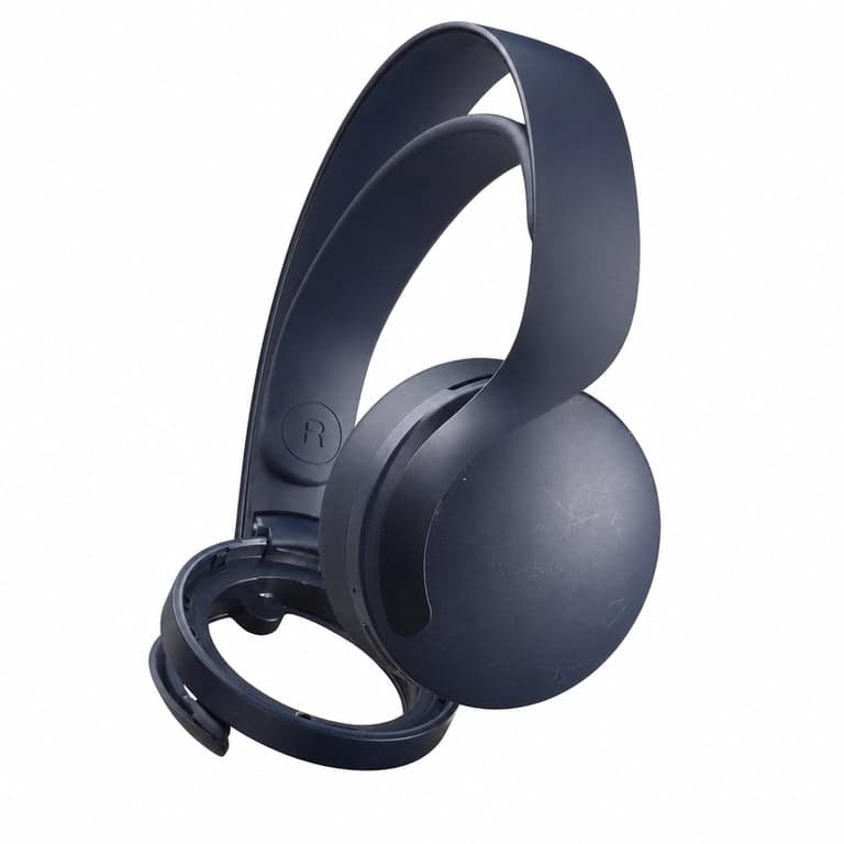 Căști wireless pentru gaming PlayStation PULSE 3D, culoarea Midnight Black - compatibile PS5, utilizate, incomplete (fără pernițe pentru urechi)