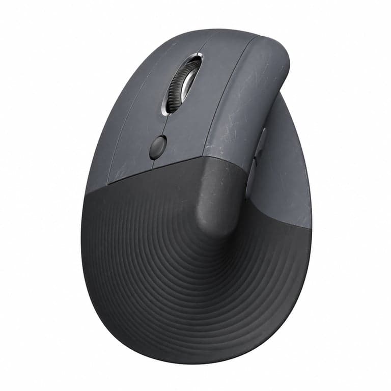 Mouse Ergonomic Vertical Logitech Lift pentru Stângaci, Wireless, Bluetooth și Logi Bolt, Gri (stare: vezi a 2-a imagine)