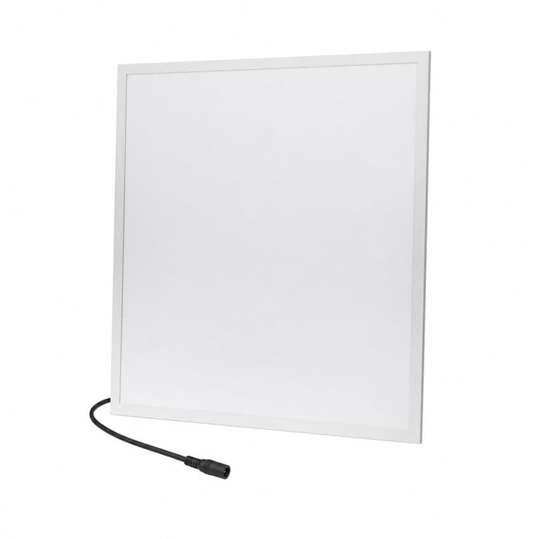 Panou LED LEOFLA 48W, iluminat de tavan încastrat, 60x60 cm, lumină alb cald, pătrat — cablu de alimentare (stare: vezi a 2-a poză)