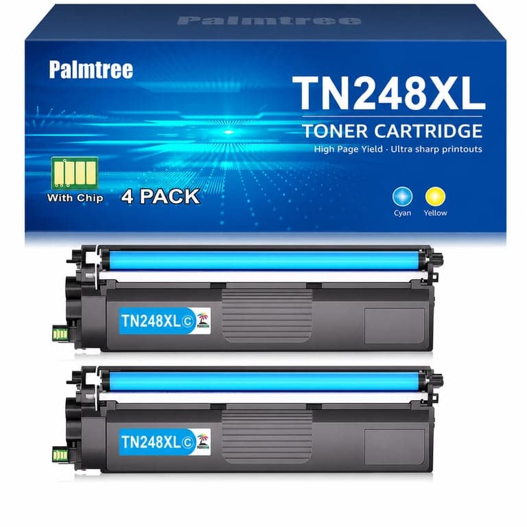 Pachet cartușe toner compatibile Brother TN248XL TN248 Palmtree – Fără negru și magenta – MFC-L3760CDW (stare: vezi a 2-a imagine)