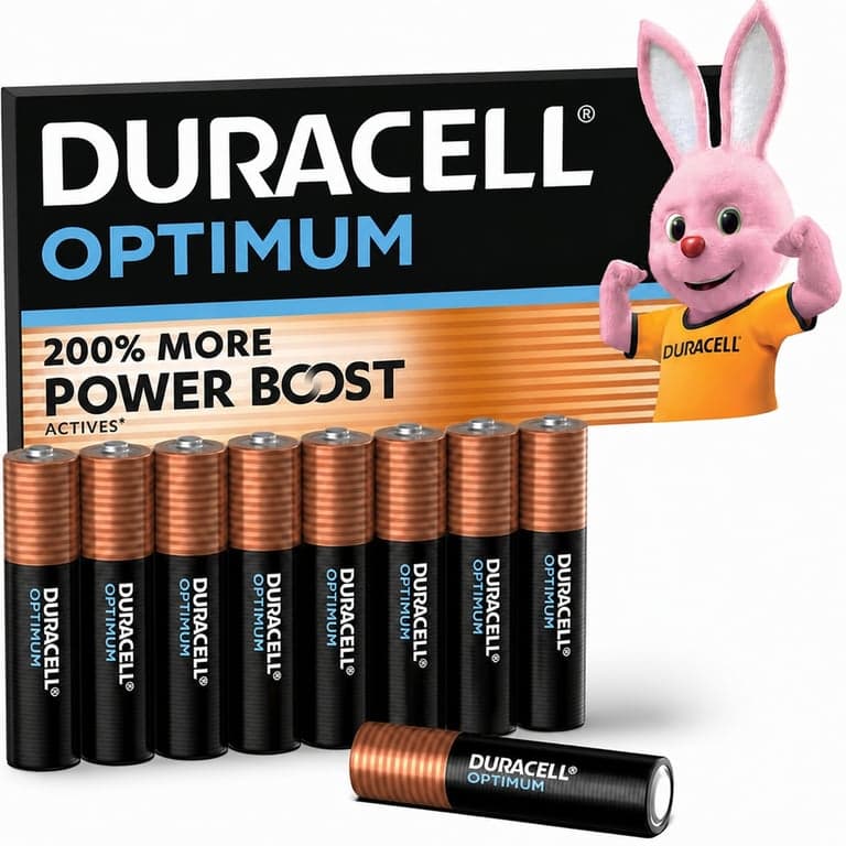 Baterii alcaline Duracell Optimum AAA 1,5V LR03 MX2400 – pachet — set de 9 bucăți