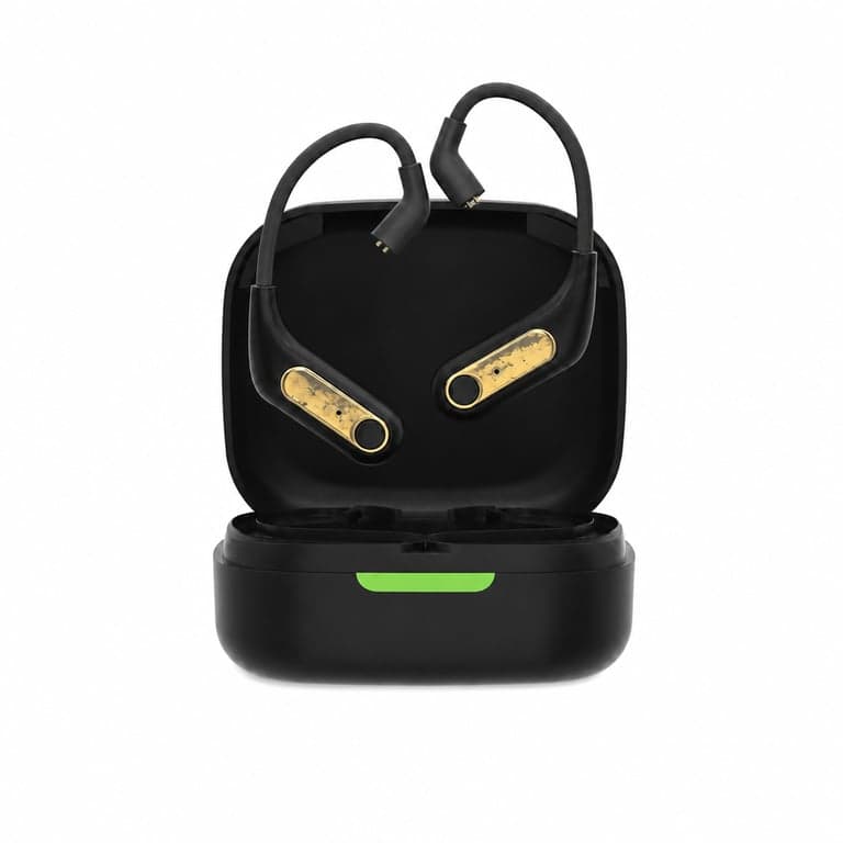 Receptor wireless pentru căști KZ AZ15, negru — finisajul auriu prezintă urme de uzură (stare: vezi a 2-a imagine)