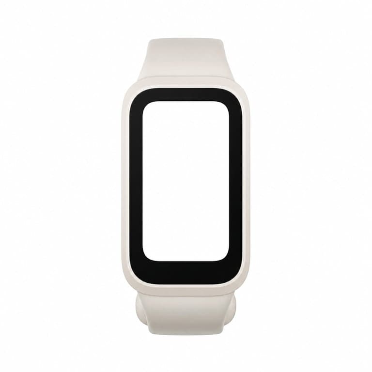 Brățară inteligentă Xiaomi Smart Band 9 Active albă, ecran TFT de 1,47", 5ATM — defectă, funcționează parțial: ecran defect (stare: vezi imaginea a 2-a)