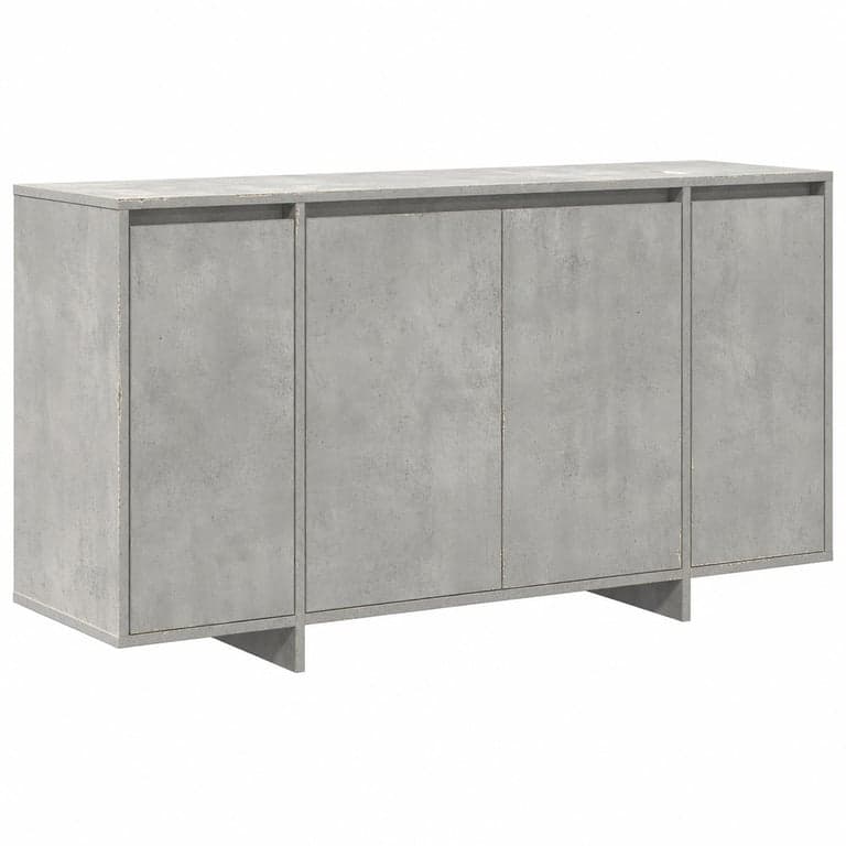 Seif de siguranță ignifug vidaXL, gri beton, 135x41x75 cm, din lemn prelucrat — fără accesorii, deteriorat și utilizat (stare: vezi a doua imagine)