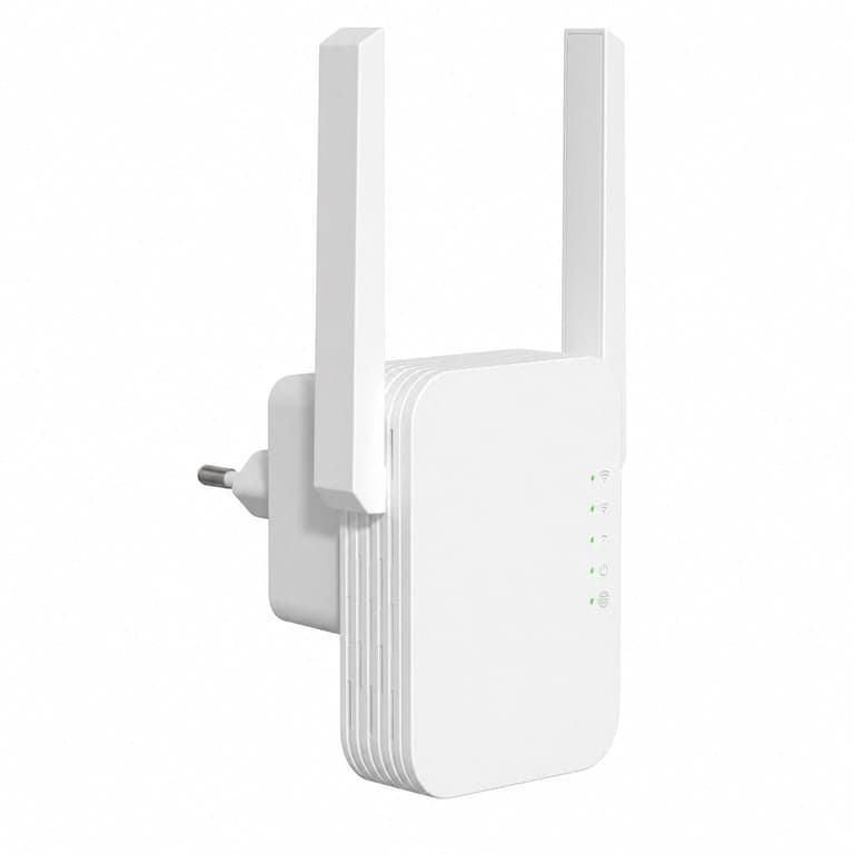 Repetor WiFi STRONG N300 Mbit/s, amplificator semnal WLAN pentru priză cu port LAN și WPS — Cablul de alimentare lipsește (stare: vezi a 2-a imagine)