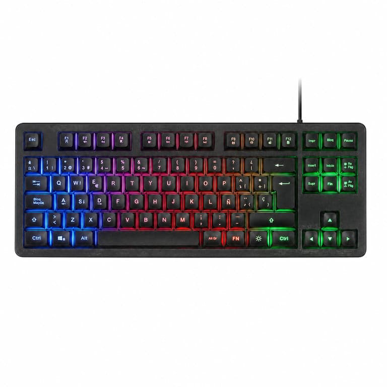 Tastatură de gaming Mars Gaming MK023 TKL, hibridă H-Mech — Produsul prezintă urme ușoare de utilizare (stare: vezi a 2-a imagine)