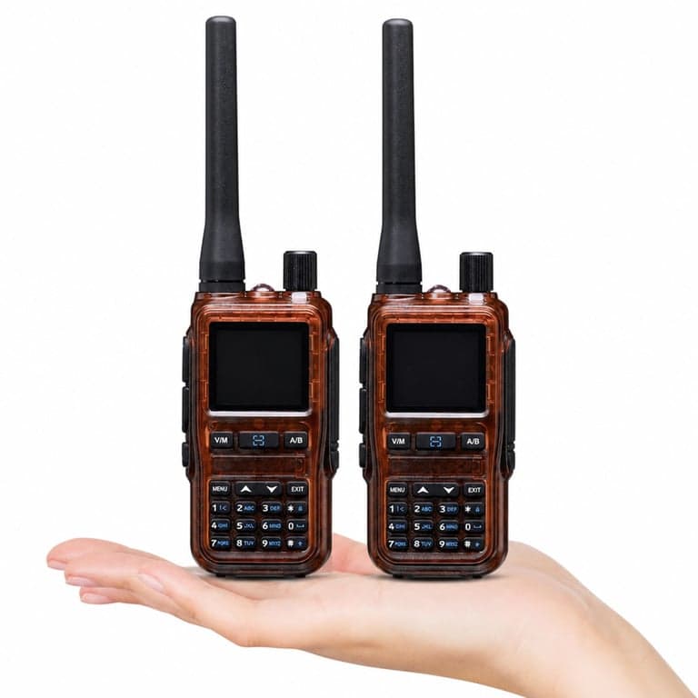 Stație radio Baofeng GT-5R Mini dual-band — defectă, pentru piese: Unul dintre aparate se supraîncălzește și apoi nu mai funcționează (stare: vezi imaginea nr. 2)