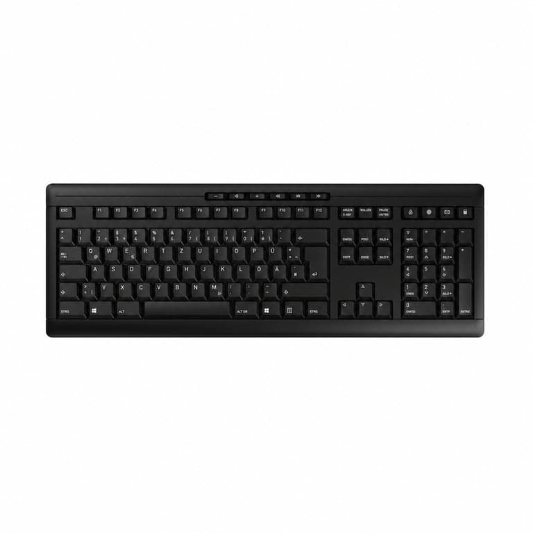 Tastatură wireless CHERRY Stream, fără fir, layout german, negru, incompletă (fără receptor Bluetooth)
