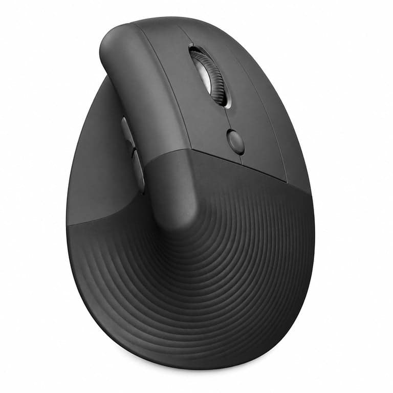 Mouse Ergonomic Vertical Logitech Lift, Wireless Bluetooth, pentru dreptaci — Stick-ul USB nu funcționează (stare: vezi a 2-a poză)