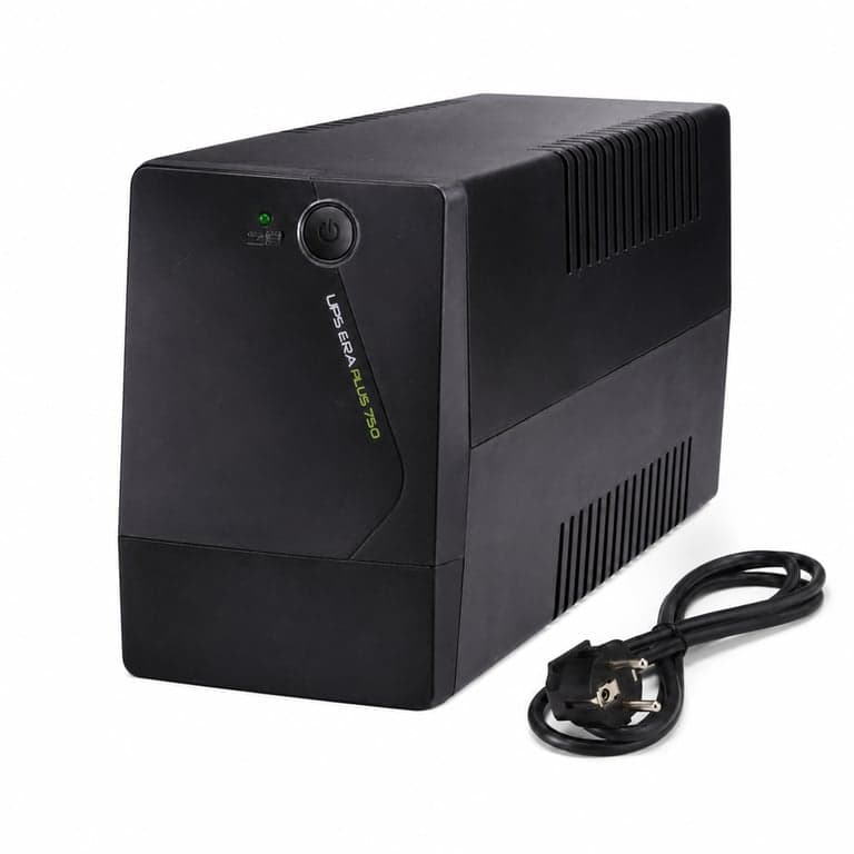 Sursă de alimentare neîntreruptibilă (UPS) Tecnoware ERA PLUS 750VA pentru PC, modem, NAS, POS — defectă, pentru piese: nu funcționează (stare: vezi a 2-a poză)
