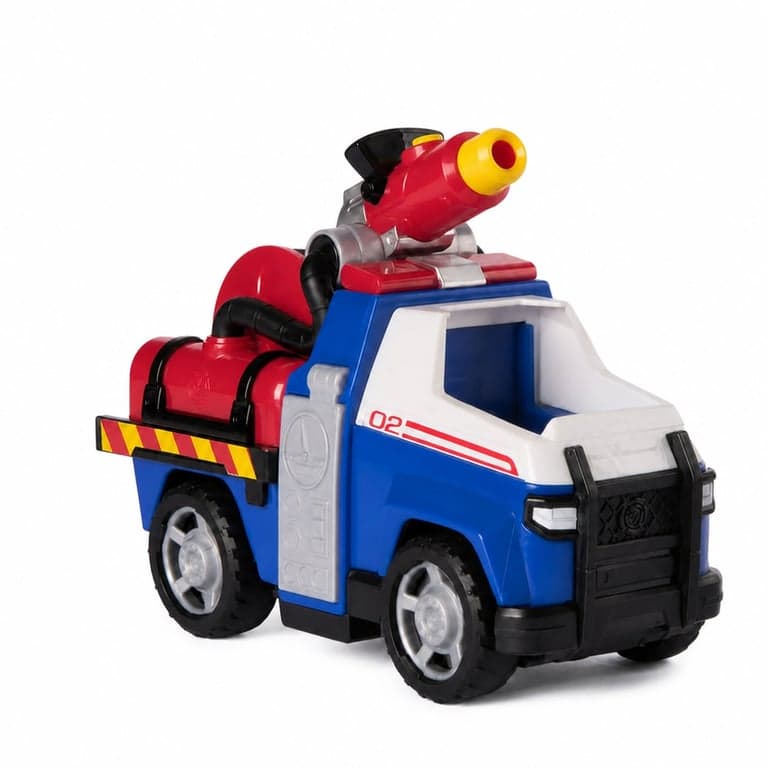 Vehicul de pompieri PAW Patrol Fire Rescue cu figurina Chase și proiectile cu apă pentru copii de la 3 ani (set incomplet: 1 buc.
