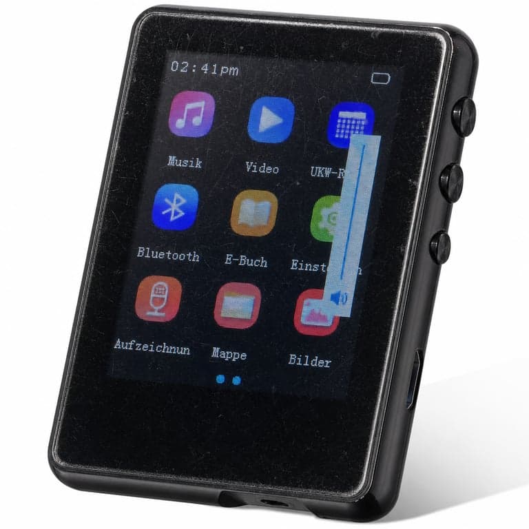 Player MP3 Joliker 64 GB Bluetooth 5.3 HiFi, ecran de 2,4 inchi — defect, pentru piese: ecranul nu răspunde (stare: vezi a 2-a imagine)