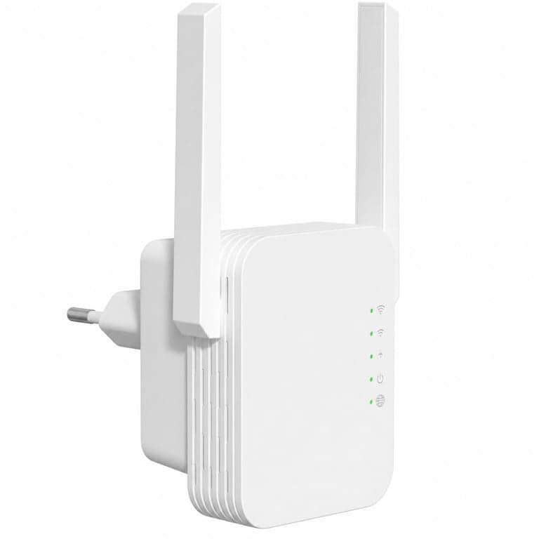 Amplificator semnal WiFi STRONG N300 Mbit/s, repetor WLAN de priză, WPS, port LAN, punct de acces — cablu de rețea (stare: vezi a 2-a imagine)