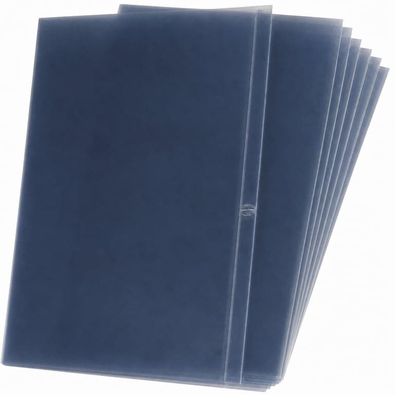 Folie de copertare transparentă Albyco A4 210x297 mm 150 microni 100 buc. - Folie lucioasă pentru copertă față — aprox. 70-100 buc. (stare: vezi imaginea a 2-a)