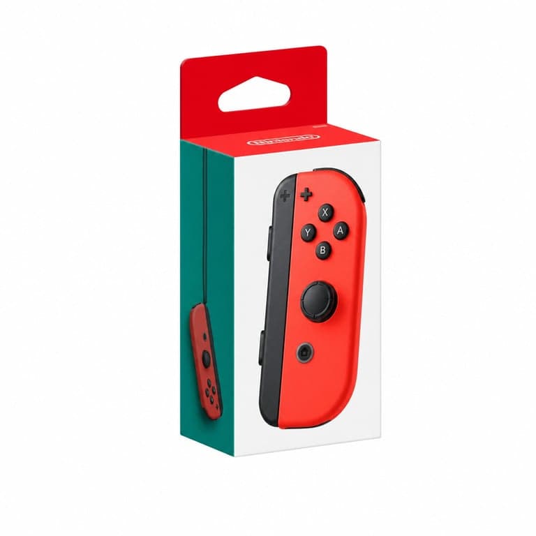 Controler Nintendo Joy-Con (R) neon roșu, pentru Nintendo Switch, partea dreaptă — Cureaua de mână nu este inclusă (stare: consultați a 2-a imagine)