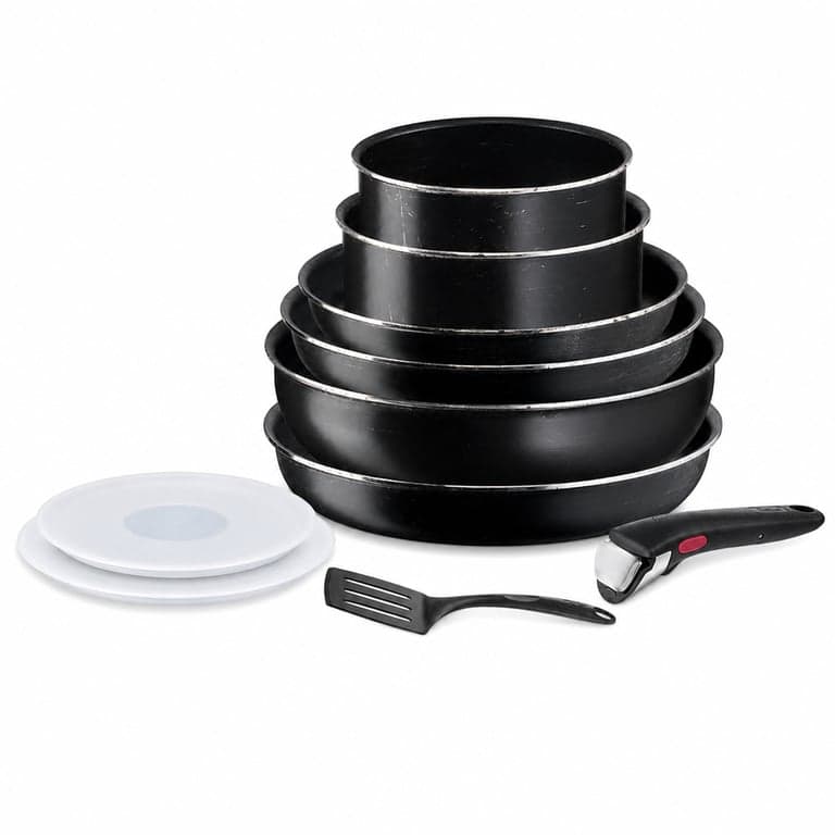 Set de vase Tefal Ingenio Easy On L1599802, 10 piese, antiaderent — Produsul prezintă urme vizibile de utilizare (stare: vezi a 2-a imagine)