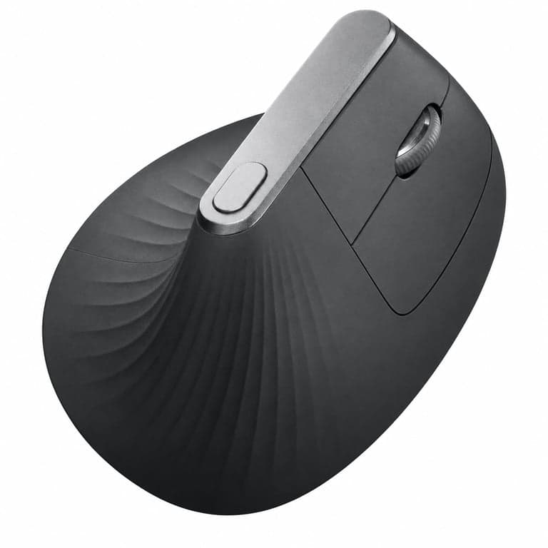 Mouse Ergonomic Wireless Logitech MX Vertical, Gri - Utilizat, Incomplet (Unele butoane nu funcționează (stare: vezi imaginea a 2-a))