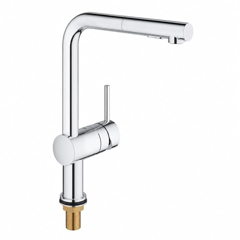 Baterie de bucătărie GROHE Minta 30274000 cu pipă extractibilă, 2 — fără piulița de fixare pentru chiuvetă (stare: vezi a 2-a imagine)
