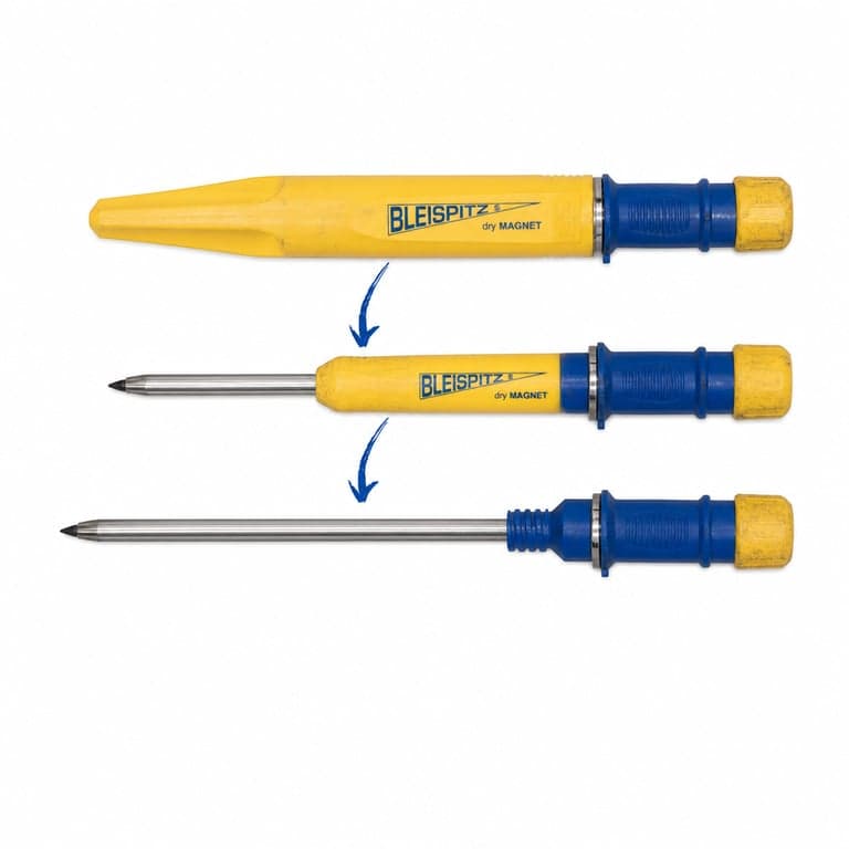 Set 6 markere pentru găuri adânci Bleispitz dry MAGNET 1812 — pentru piese/dezmembrare: stare avansată de uzură (stare: vezi a 2-a poză)