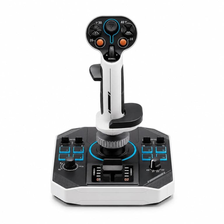 Manetă de control (joystick) pentru zbor Thrustmaster Sol-R 1 pentru PC – Adaptabil pentru mâna dreaptă fără a fi necesare piese suplimentare (stare: vezi imaginea 2)