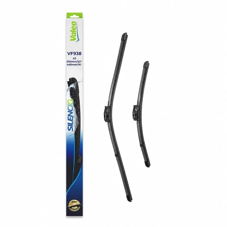 Set ștergătoare parbriz față Valeo Silencio VF938 550 mm / — defect, funcționează parțial: lamela de 550 mm este îndoită (stare: vezi imaginea nr. 2)
