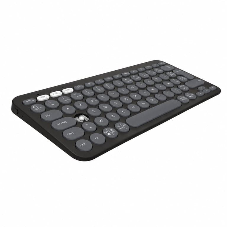 Tastatură wireless Bluetooth Logitech Pebble Keys 2 K380s — Locașul uneia dintre taste este rupt (stare: vezi a 2-a imagine)