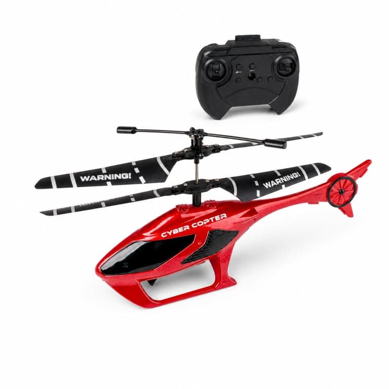 Elicopter RC cu telecomandă Carson Cyber Copter IR 2Ch RTF — defect, funcționează parțial: Elicopterul nu zboară (stare: vezi a 2-a imagine)