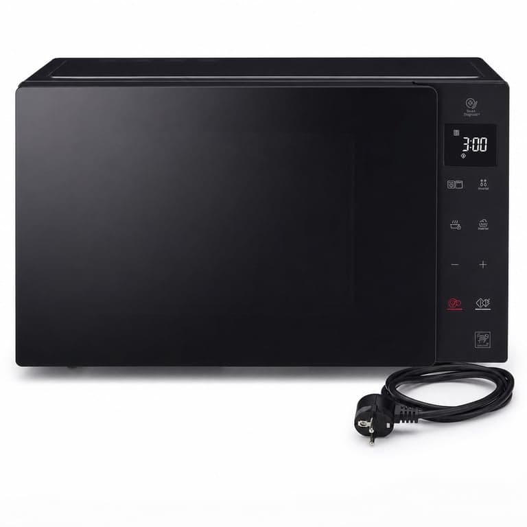 Cuptor cu microunde LG MH 6535 GIS cu grill, 25 L, 1000 W — defect, pentru piese: trosnește și scoate fum la pornire (stare: vezi a 2-a imagine)