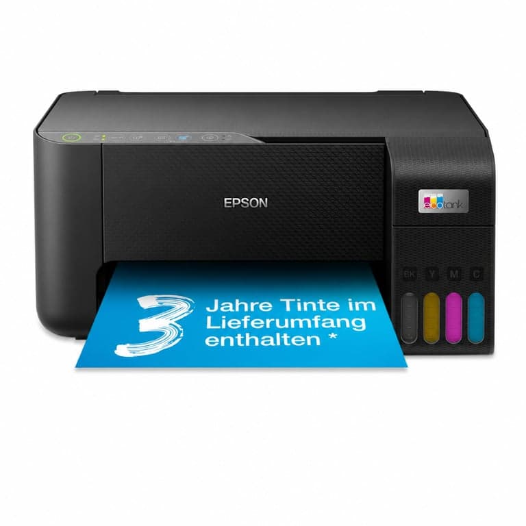 Imprimantă multifuncțională cu jet de cerneală Epson EcoTank ET-2862 A4 Wi-Fi — imprimare — setul de cerneală lipsește (stare: vezi a 2-a fotografie)