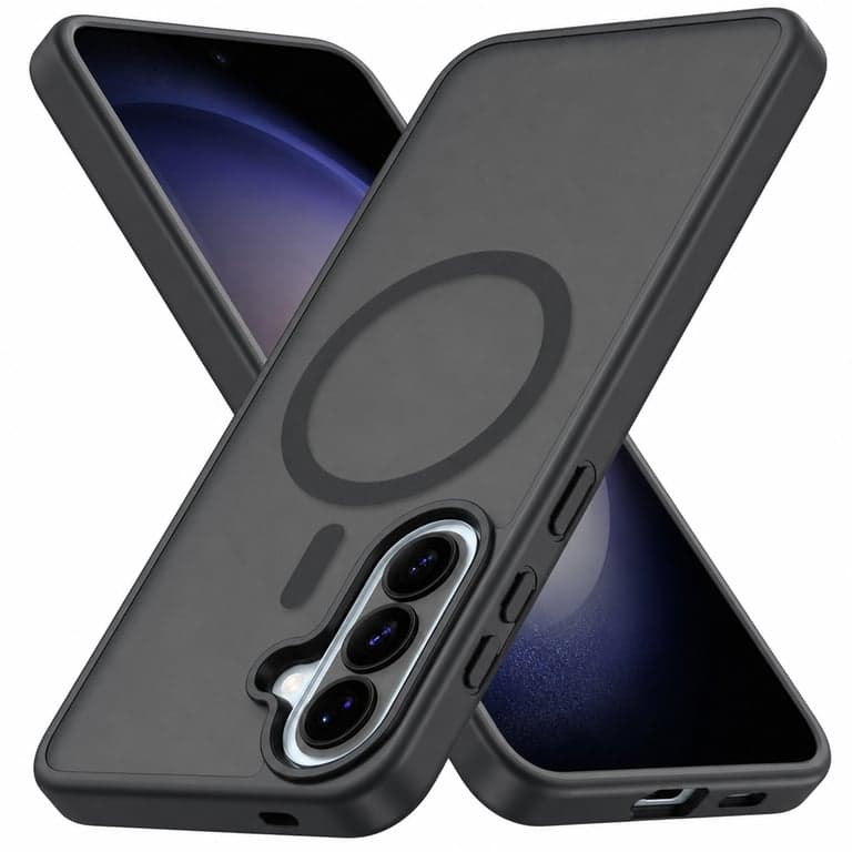 Husă magnetică Vansdon pentru Samsung Galaxy A57 5G, negru — Folia de sticlă lipsește, pachetul conține doar husa (stare: vezi a 2-a imagine)