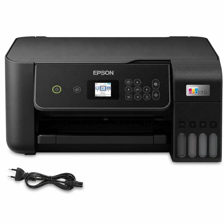 Imprimantă multifuncțională cu rezervor de cerneală Epson EcoTank ET-2870 A4 Wi-Fi cu ecran LCD — fără cerneală (stare: vezi a 2-a imagine)