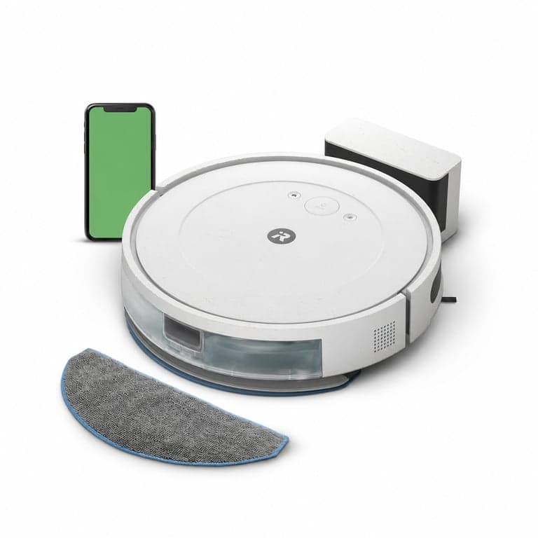 Robot aspirator și mop iRobot Roomba Combo Essential Y0112, 4 — Prezintă urme de uzură și zgârieturi specifice utilizării (stare: vezi poza 2)