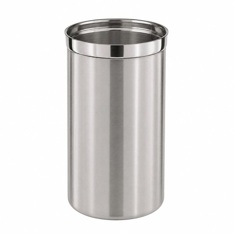 Recipient pentru cafea RÖSLE cu capac pentru păstrarea prospețimii, oțel inoxidabil 18/10, 10 cm, negru, capacitate 500 g (stare: vezi a 2-a imagine)