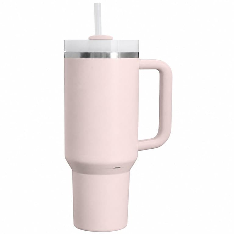 Sticlă termică Stanley Quencher H2.0 Flowstate cu pai, 1180 ml — Mici lovituri și urme de utilizare (stare: vezi a 2-a poză)