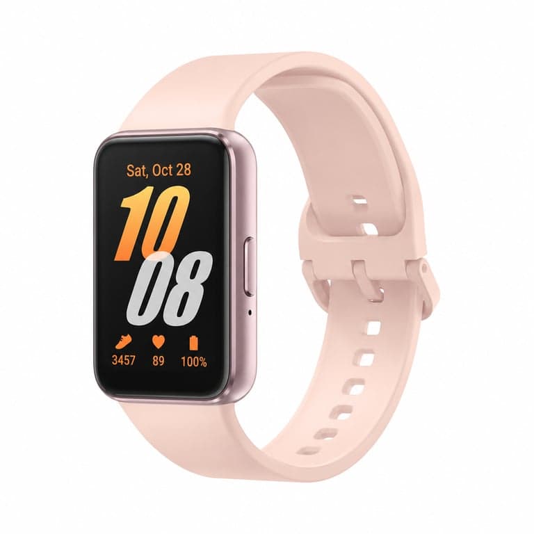 Ceas inteligent Samsung Galaxy Fit3 pentru fitness și monitorizarea activității, culoare Pink Gold, 36 luni — fără cablu de încărcare (stare: vezi a 2-a imagine)