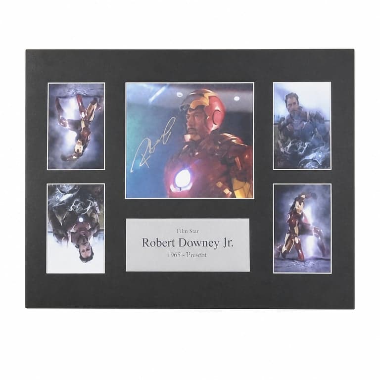 Colaj foto imprimat — HWC Trading FR Robert Downey Jr Ironman Semnătură imprimată (reproducere)