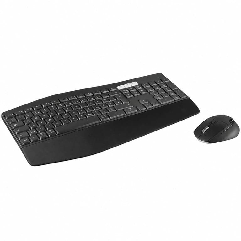 Set tastatură și mouse wireless Logitech MK850 Performance, Bluetooth — receptor USB neincluz (stare: vezi a 2-a imagine)