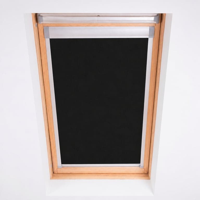 Rulou opac Bloc Blinds Skylight Blind 2 (55/98) pentru fereastră de mansardă Fakro, negru, 94x118 cm, 1 buc.