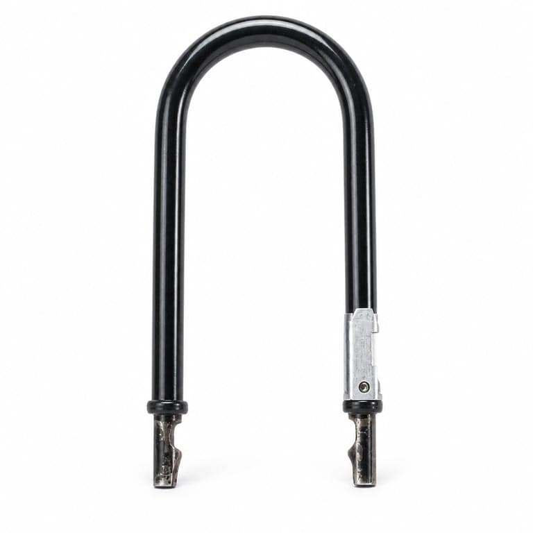 Antifurt U Kryptonite Evolution Mini-7W cu tijă din oțel călit de 13 mm, cablu suplimentar KryptoFlex 410 și sistem de închidere dublă pentru bicicletă