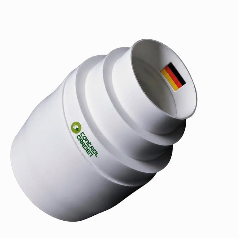 Reducție universală Control Garden pentru sisteme de ventilație, alb, Ø 80 100 120 125 150 mm, conector pentru tubulatură de ventilație, 1 buc. (original
