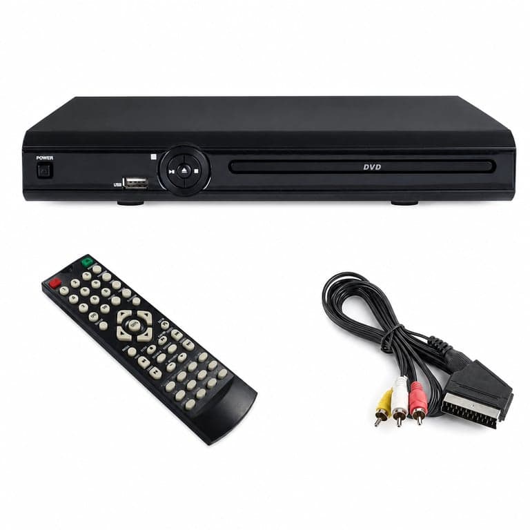DVD player Majestic HDMI-579 cu ieșire HDMI MPEG-4 și intrare USB — defect, pentru piese: nu pornește (stare: vezi imaginea 2)